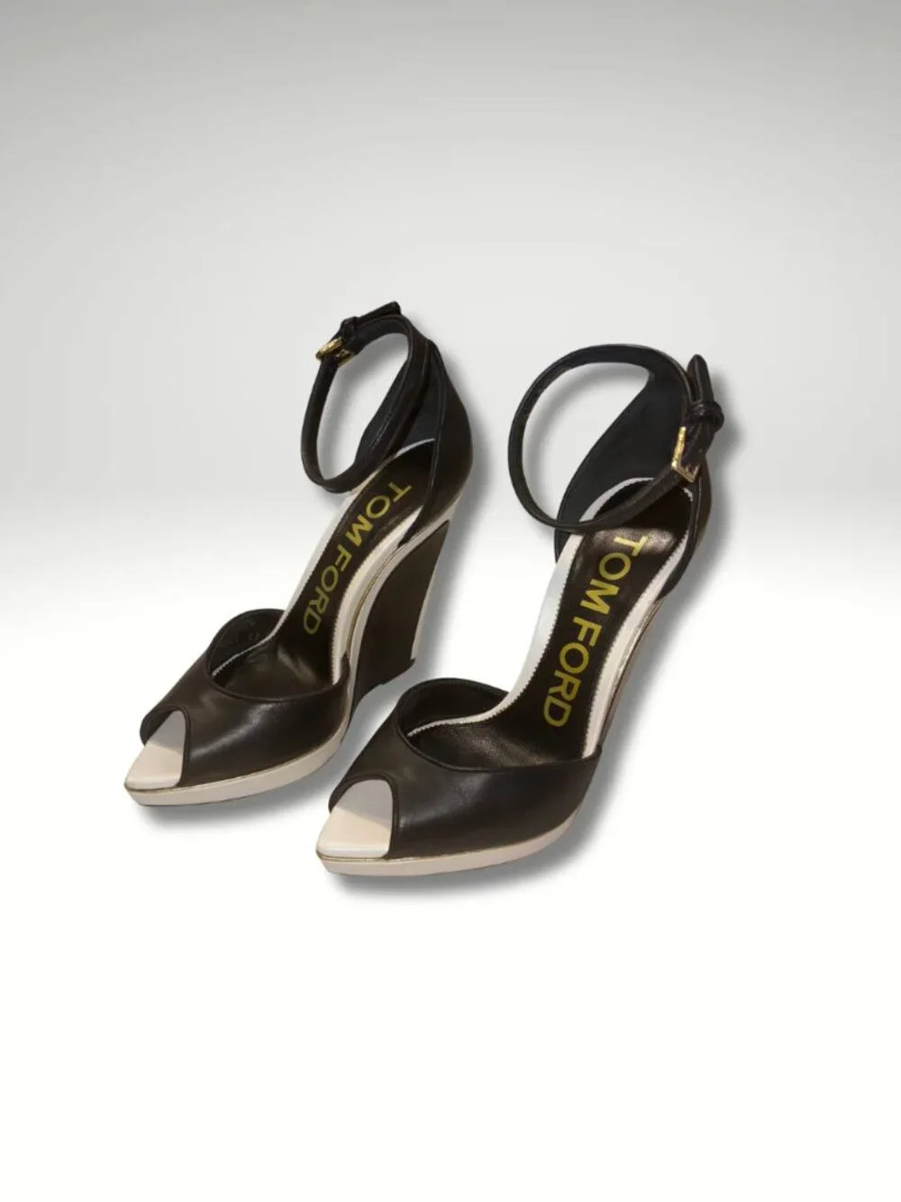 Tom Ford - Black and White Wedges